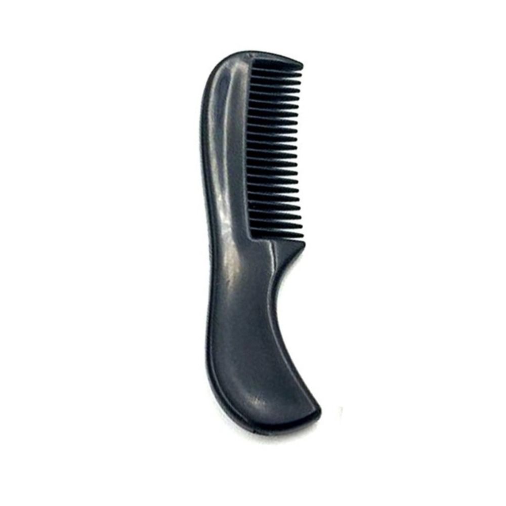 Professional Men Plastic Pocket Combs Anti-slip Black Moustache Combs Mini Beard Comb Barber