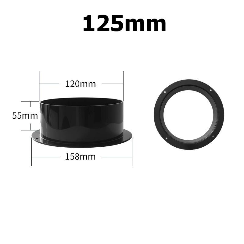 75/100/125/150mm ABS Wall Flange Connector For Ventilation Pipe Air Ducting Connection Household Accessories