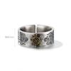 Adjustable Open Ring Men Women Vintage Nautical Anchor Design Geometric Minimalist Statement Jewelry