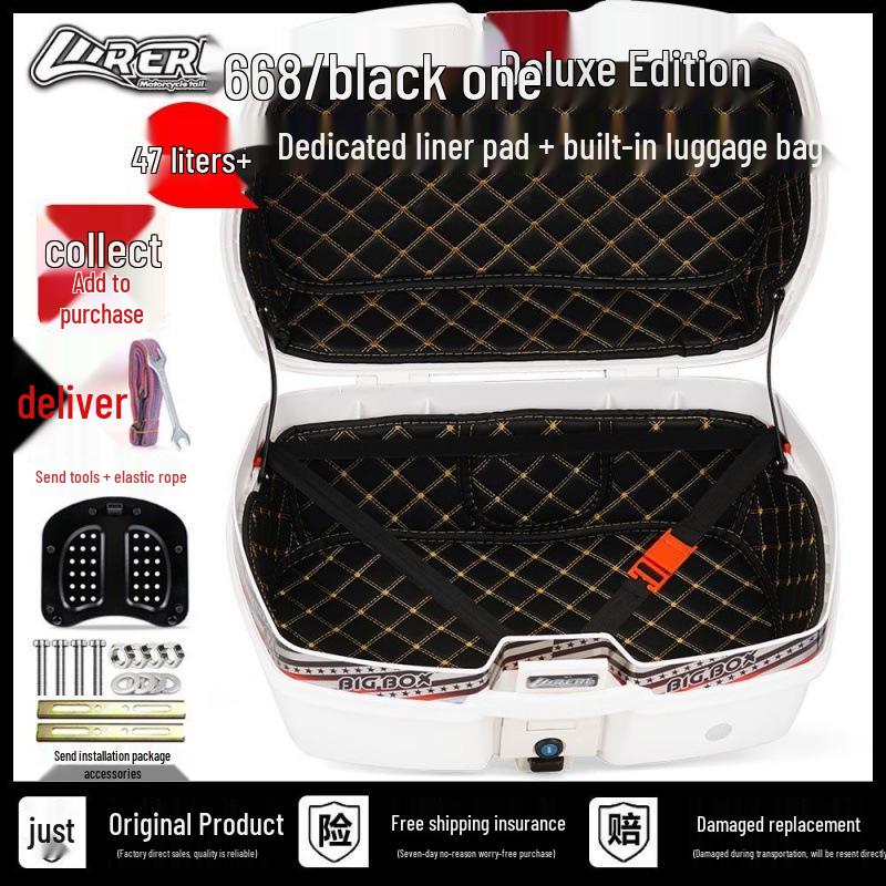 Universal Large-Capacity Motorcycle & Scooter Storage Tail Box