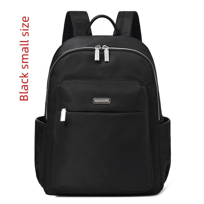 

Women s Backpack 2025 New Arrival Fashion All-Match Waterproof Oxford Cloth Small Backpack Travel Convenient Travel Large Capacity Black