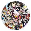 50 Sheets Waterproof Bungo Stray Dogs Anime Stickers: Perfect for Journaling, Card Making, and Decorating Water Bottles.