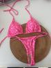 2024 European & American Lace-Up Halter Triangle Bikini – Sexy Beach Swimwear
