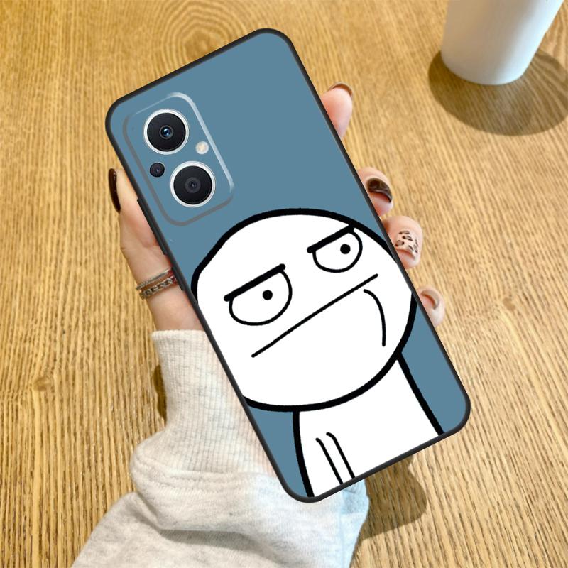 Funny Man Middle Finger Funda For OPPO Reno 14 F 10 11 12 13 Pro 13F 12F 11F 7 8 Lite OPPO Find X6 X5 X8 X9 Pro Case