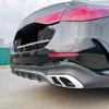 For Mercedes Benz E-Class W214 2024+ E260 300 ABS Car Rear Exhaust Muffler Pipe Cover Trim Tail Throat Frame