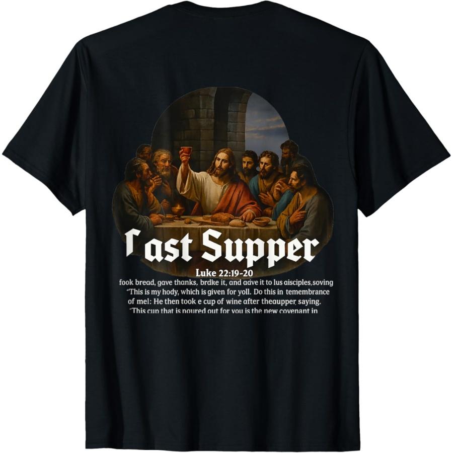 

Last Supper Jesus Bible Verse Church God Christian T-Shirt XXXXXL чорний
