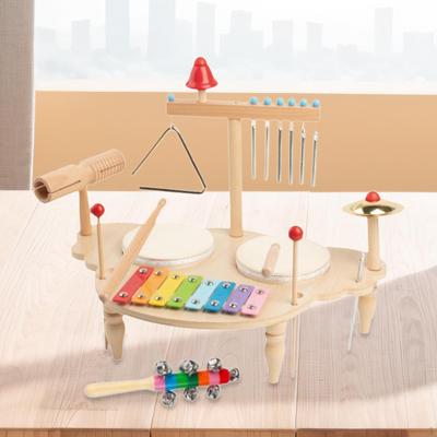 Set Toba Xilofon Percuție Manuală Cimbale Grădiniță Abilități Motrice Jucărie Muzicală Copii