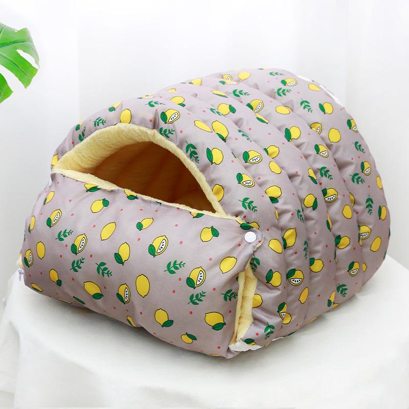 All-Season Thickened Warm Cat Bed, Anti-Cold & Moisture-Proof Oxford Cloth