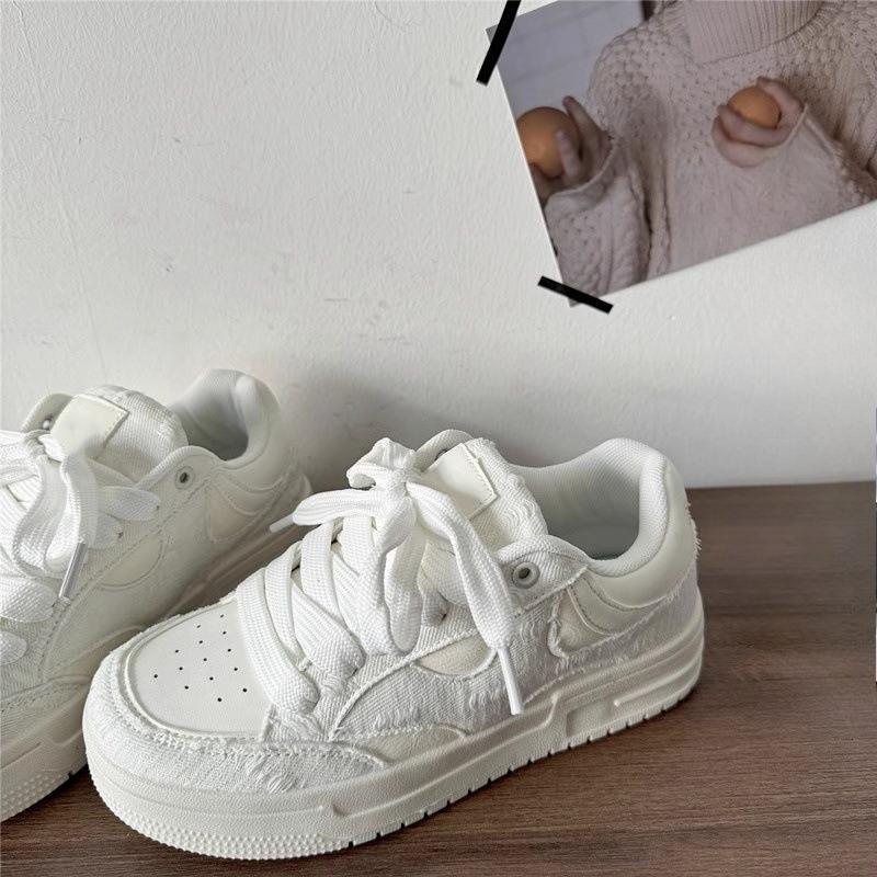 Thick-soled Shoes Versatile Student Casual Board Shoes New Women's Bread Shoes