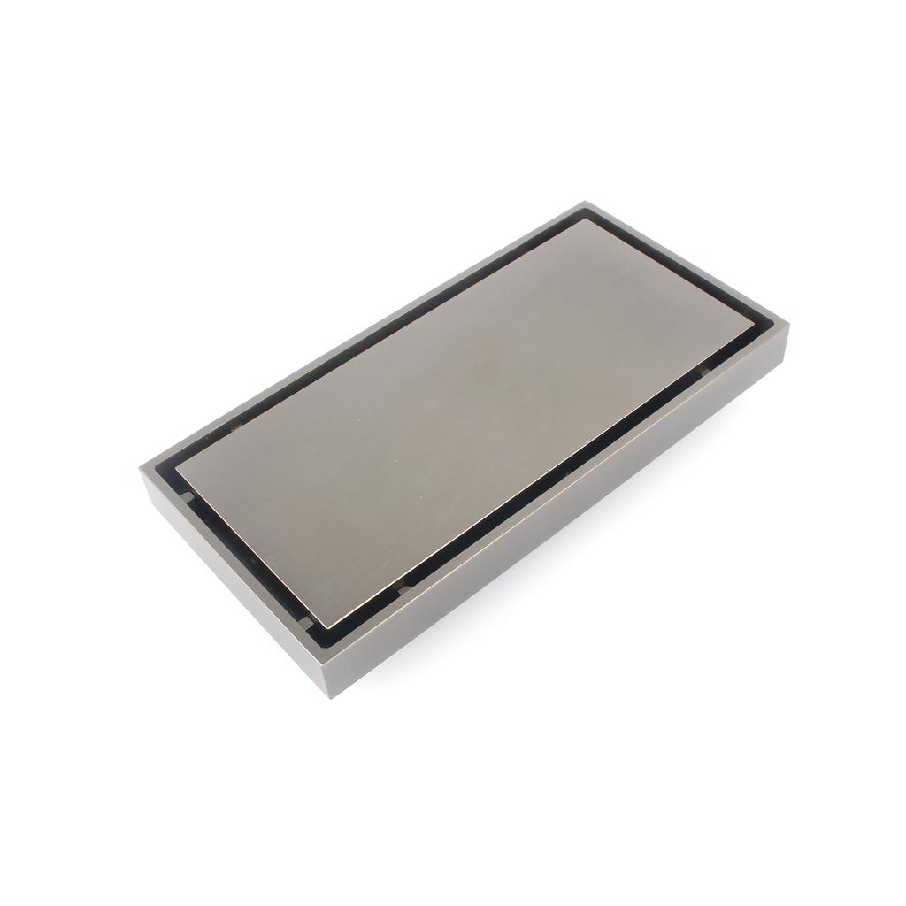 Bangqi 81020 Modern Design Invisible Chrome Plated 4 Inch Rectangle Floor Drain Anti-Odor Function for Hotel Bathroom Tile