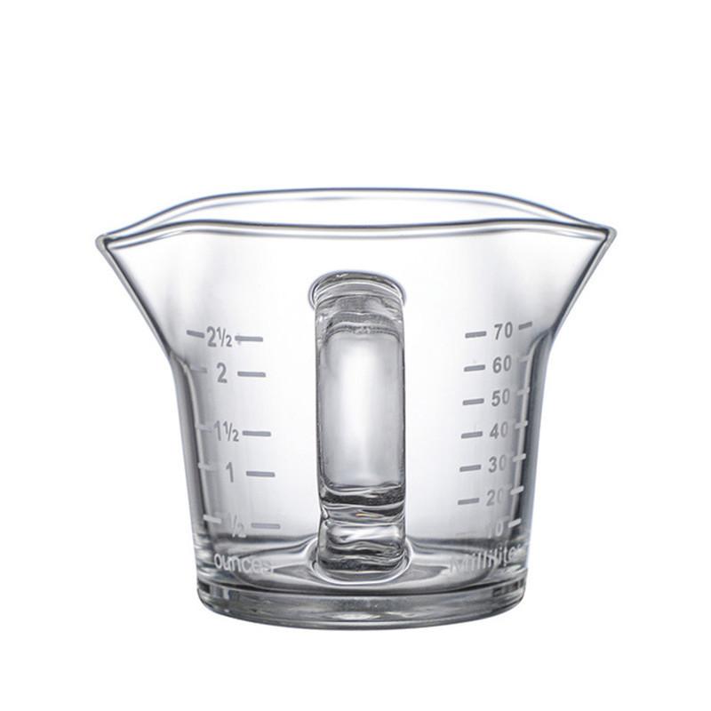 70/150ML Espresso Glass Cup Measuring Cup Milk Latte Jug Coffee Supplies Kitchen Dining & Bar Mug Drinkware Double Thick Bottom