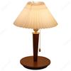 Creative Retro LED Pleated Small Desk Lamp Bedroom Bedside Lamp Living Room Study Decorative Atmosphere Lighting