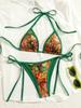 New European and American Leopard Print Bikini Swimsuit Female Sexy Beach Hot Spring Swimsuit Bikini