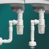 Tuyau d'évacuation d'évier Tuyau d'évacuation d'égout Télescopique Flexible Lavabo Tube d'évacuation d'évier Évier de cuisine Accessoires de salle de bain