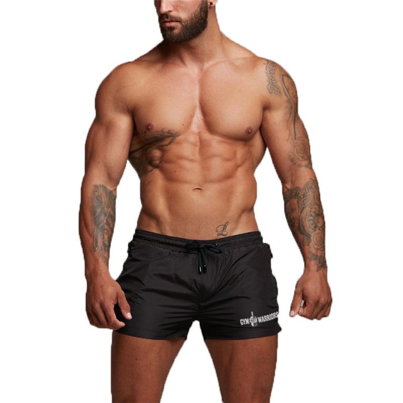 

Muscleguys Summer Running Shorts Mens Training Marathon Quick Dry Fitness Gym Bodybuilding Sport Shorts with Pocket Jogger Dryfit Shorts M чёрный
