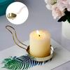 Candle Holder with Handle Metal Mantelpiece Yoga Spa Pillar Votive Tealight Candlesticks Party
