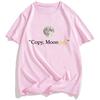 Summer Graphic Clothing Copy Moon Joy Tshirt Loose Fashion Oneck UnisexWomen Tshirts Streetwear Unisex Casual Short Sleeve Tees