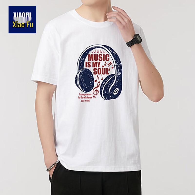 

Xiaofu Men s Heavyweight Cotton Short Sleeve T-Shirt 3XL