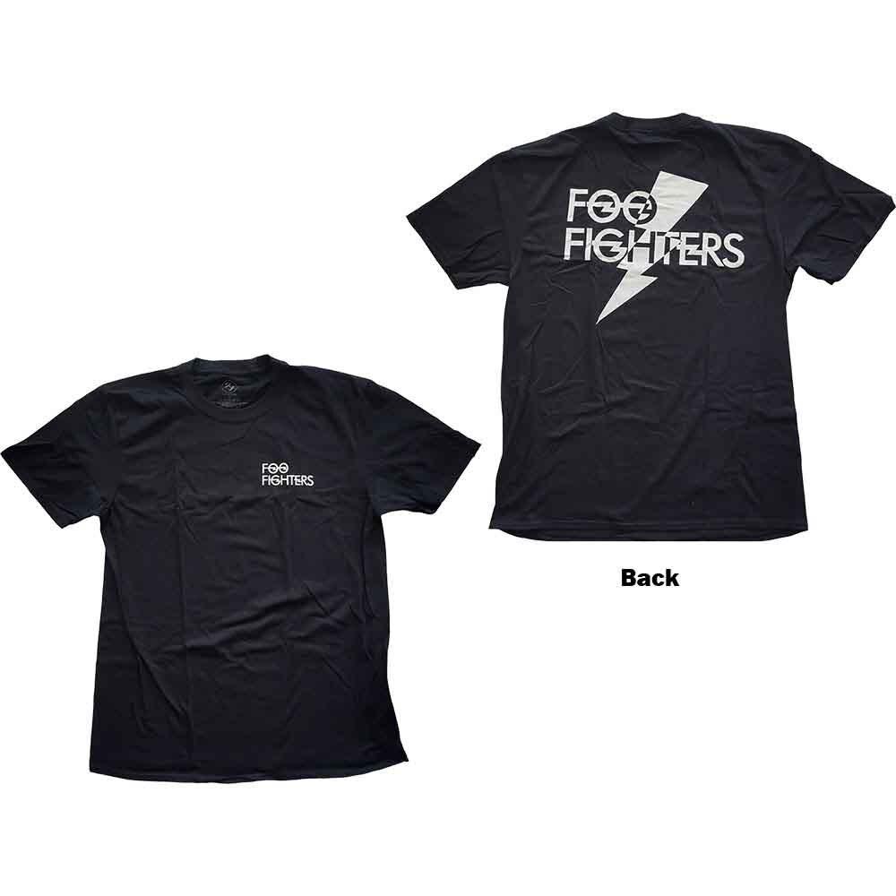 Foo Fighters Flash Logo T-Shirt Schwarz Neu Unisex T-Shirt