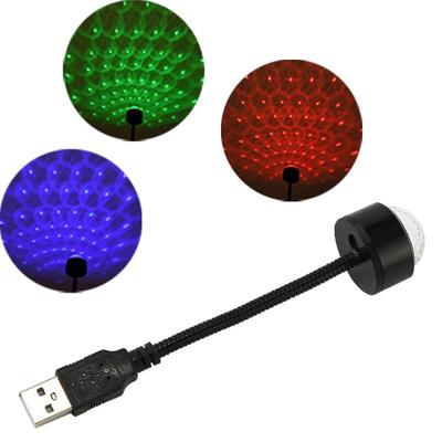 USB Magická koule Světlo s projekcí hvězdné oblohy Zajímavé USB světlo na střechu auta Rotující diskokoule DJ Party Světlo RGB LED jevištní světlo