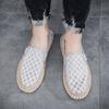 Men's Espadrilles Autumn Sneakers Summer Breathable Mesh Flats Lightweight Slip-on Loafers Man Fashion Plaid Cloth Casual Shoes