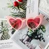Ridering Women Fashion Goggle Heart Sunglasses Vintage Love Heart Shaped Sunglasses Cat Eye Mod Style Style Retro Glasses