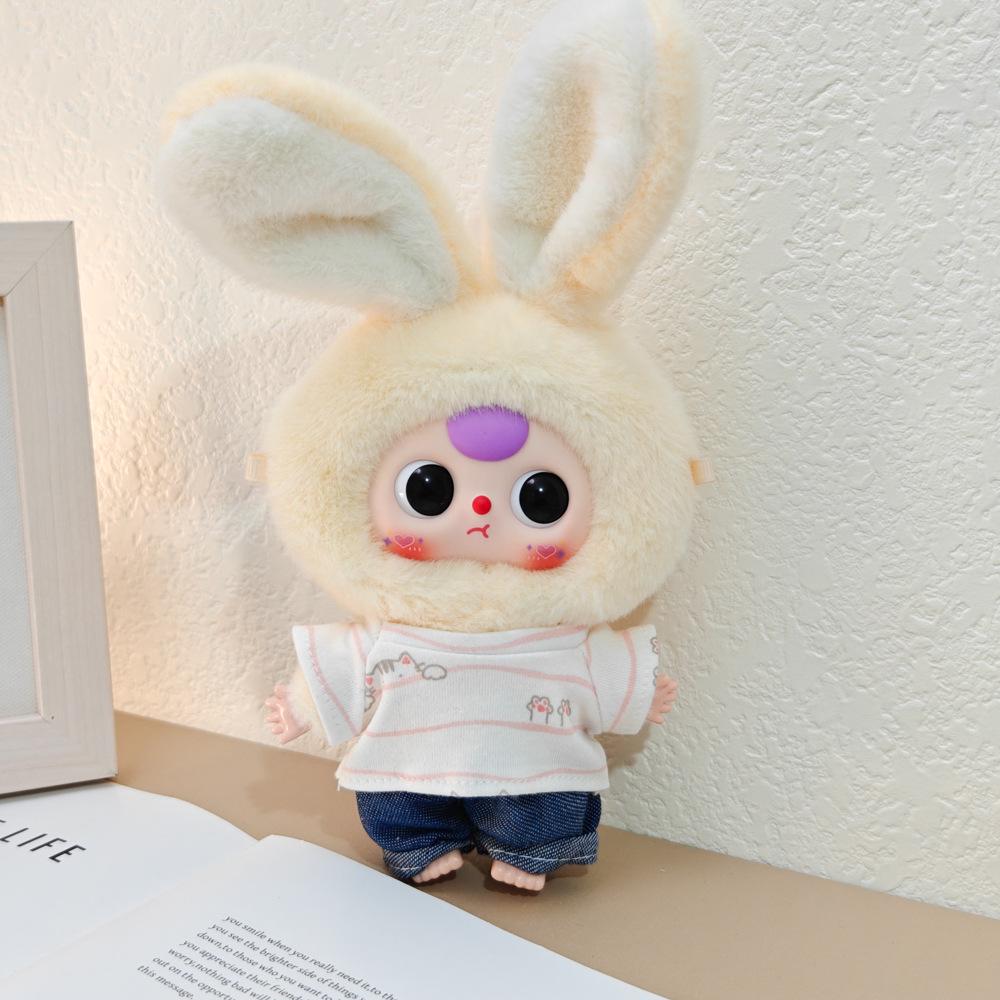 Macaron Little Rabbit Doll Clothes: Cute Pendant, Outfit for 3-Year-Old, Blind Box Edition