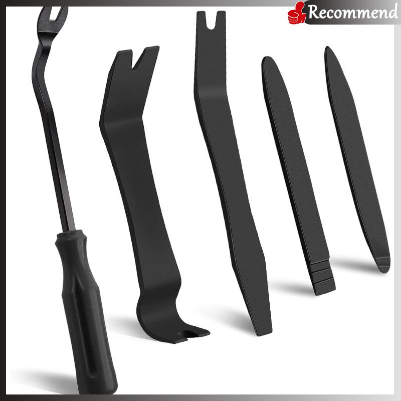 

5Pcs Car Trim Removal Tool Set No-Scratch Pry Stereo Removal Installer Vehicle Interior Door Panel Clamp Fastener Removal Kit