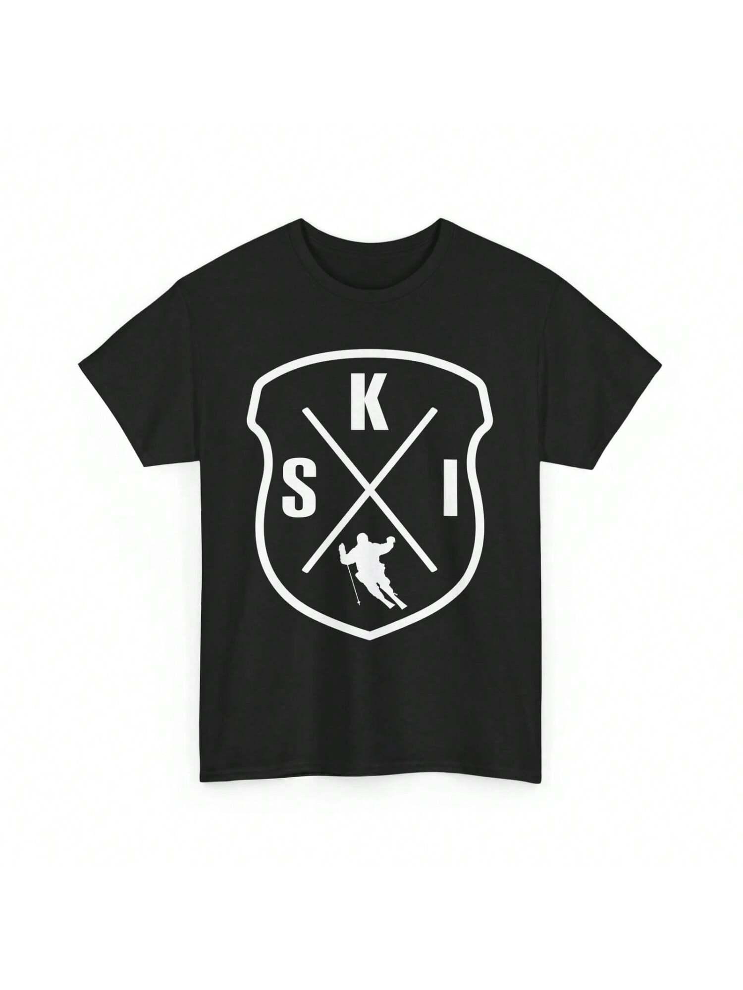 Ski T Shirt Skiing Winter Sports Lovers Skiers S разноцветный