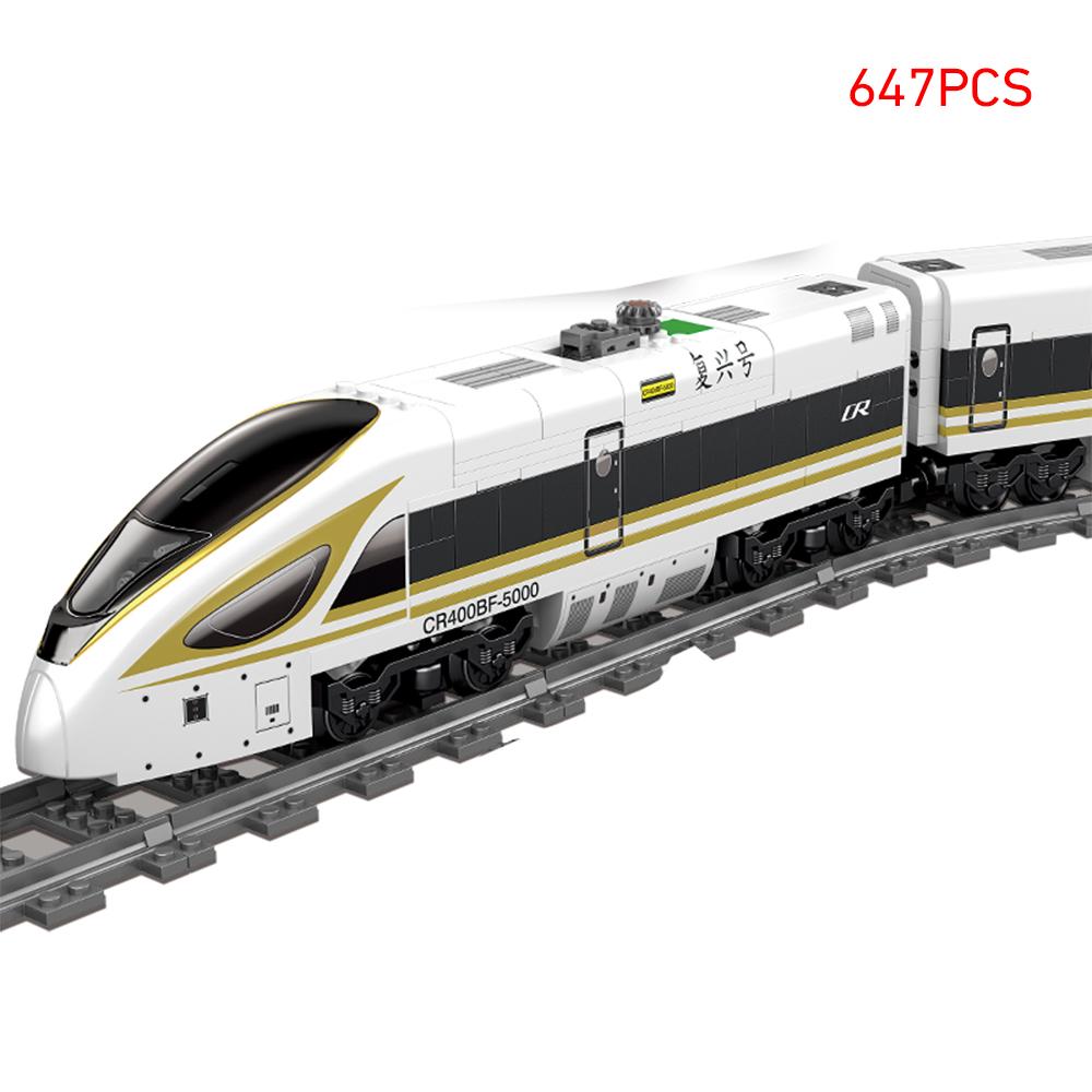 78cm City Train Building Block Toys-Battery-powered,Great for Boys' and Teenagers' Play and Learning,Educational Holiday Gift