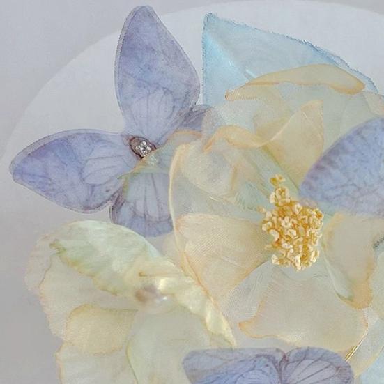 Women Hair Clip Retro Style Butterflies Flower Decor Hair Pins Spring Clip Design Decorative Headdress Hair Accessories