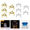 Modern Round Ornament Holder Durable Iron Construction Compact Functional Design Multipurpose Metal Display Rack