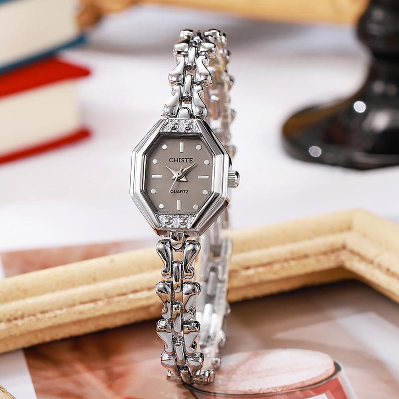 

Retro Bracelet Watch Polygonal Dial Quartz Watches for Women Wristwatch