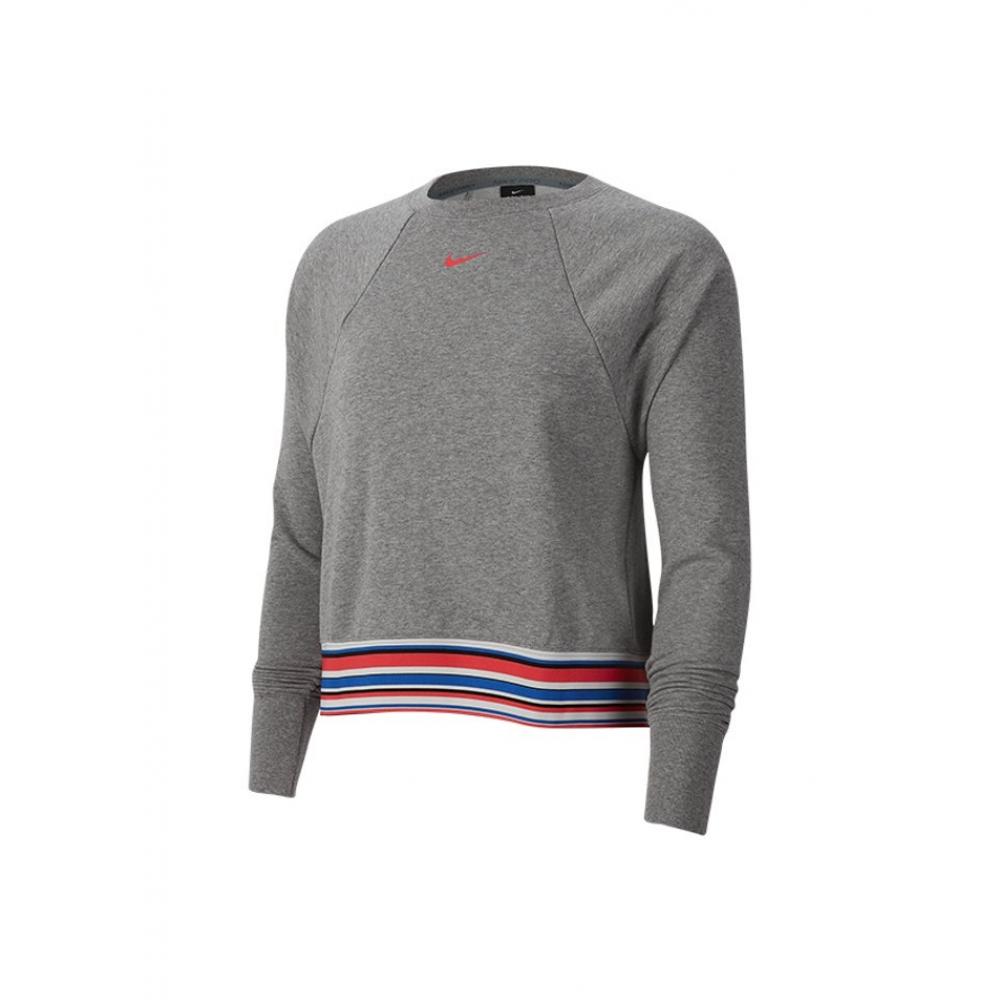 

Nike Dry GeT FiT Fleece Long Sleeve Crop T shirT Grey SS