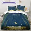 Deltarune Inner Courage Bedding Quilt Set Quilt Cover Pillowcase Home Decoration Birthday Gift (1 * Duvet Cover + 2 * Pillowcase, Without Core)