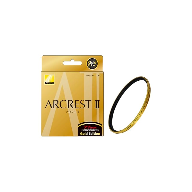 Nikon ARCREST II PROTECTION FILTER GOLD EDITION 77mm for ARCREST II interchangeable lenses, protective filter with anti-static coating, Gold Edition