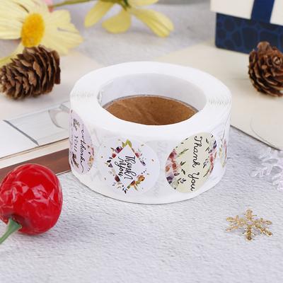 500 Pcs/Roll Round Thank You Stickers Seal Labels  Stickers Labels For Party