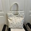 Gentle Sweet Flower Print Women's Bag 2026 Newest Drawstring Shoulder Bag High-Value Floral Bow Underarm Bags For Shopping