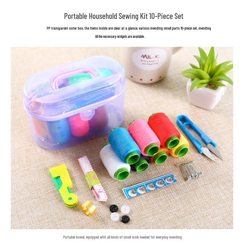 Portable Sewing Kit & Storage Box