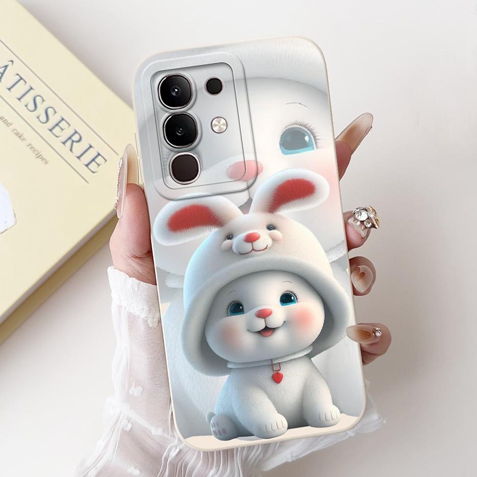 For Vivo Y29 4G 5G Case Fashion Rabbit Cartoon Cover Shockproof Phone Case For Vivo Y29s Y 29 S VivoY29 5G V2420 Soft TPU Fundas