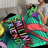 Blanket For Soft Throw Blanket F-Friends for Picnic Cartoon Bed Sofa Home Bedroom Cozy S-Smiling Warm Comfortable