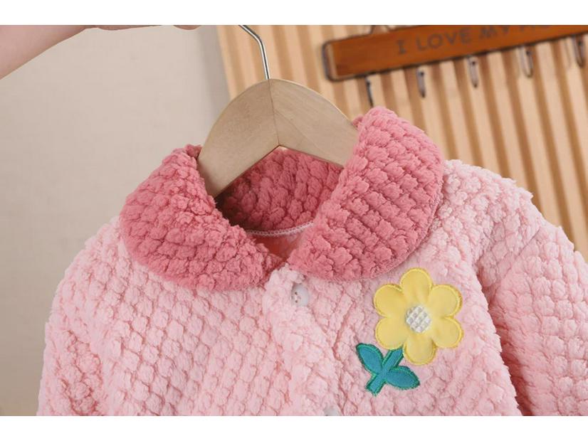 Kuscheliger Flanell-Winterpyjama für Babys – Warmes und flauschiges Nachtwäscheset für Kinder