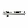 30cm Stainless Steel Linear Shower Floor Drain with Side Outlet for Bathroom Hotel Wet Room and Shower Room Installation