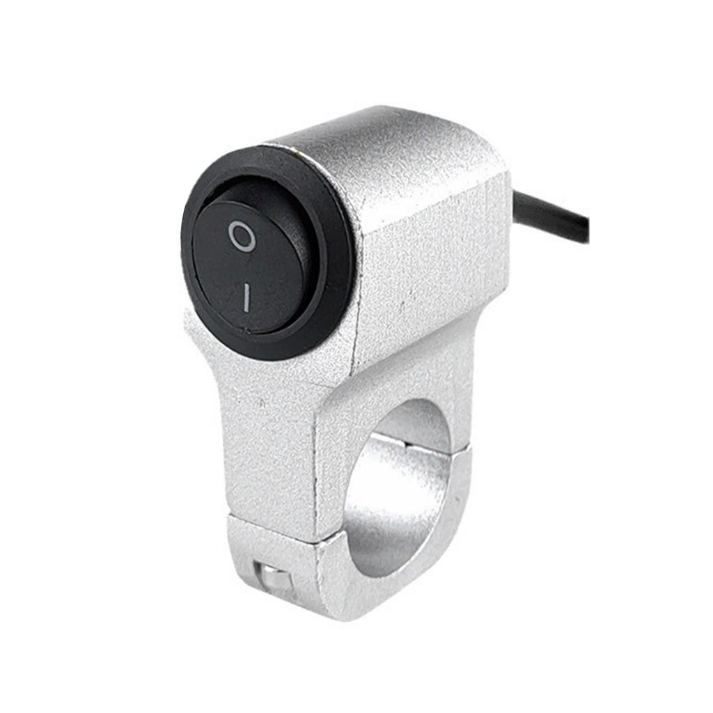 Motorbike Accessory Fog Light Spotlight On/Off Switches Aluminum 7/8in Motorcycle Handlebar Headlight Control Switches