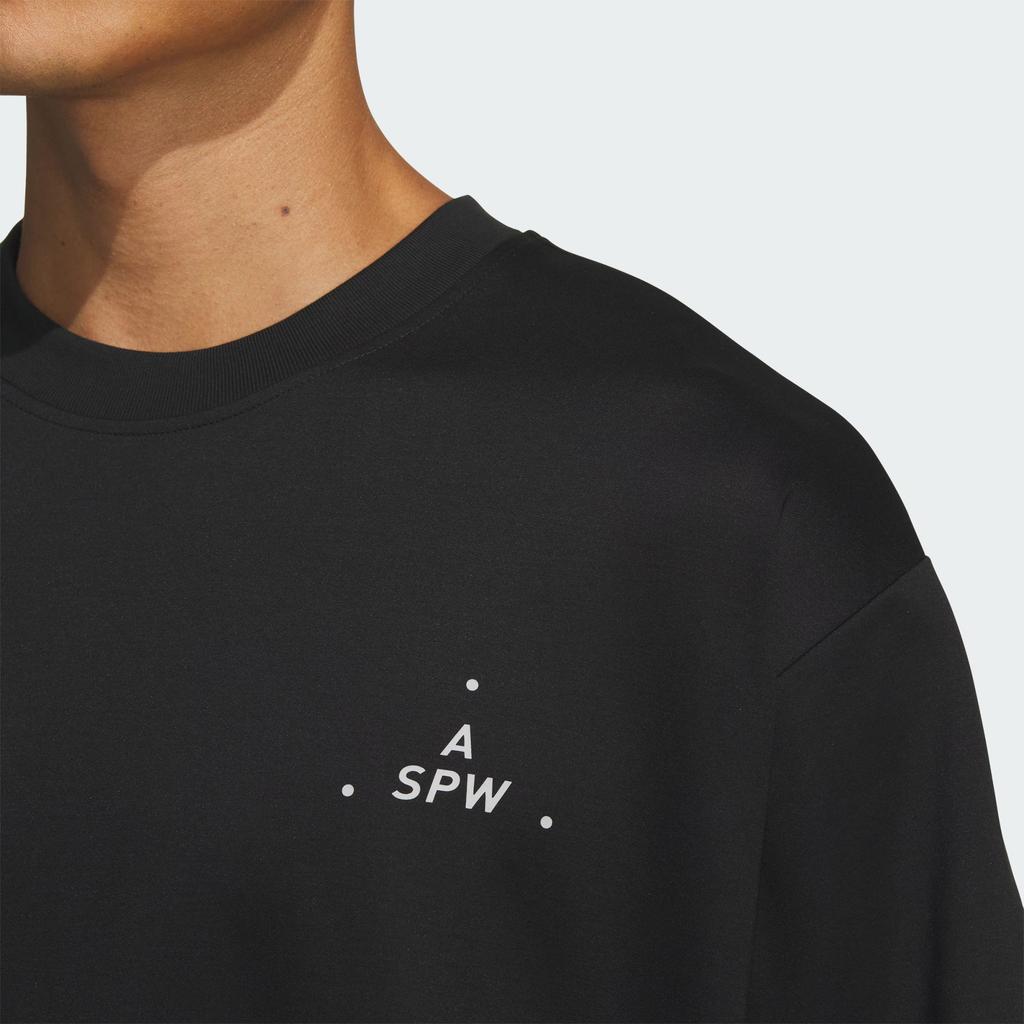 Adidas Verbiage Short Casual Versatile T-Shirt With Dropped Shoulders Men Tops Black JN9444