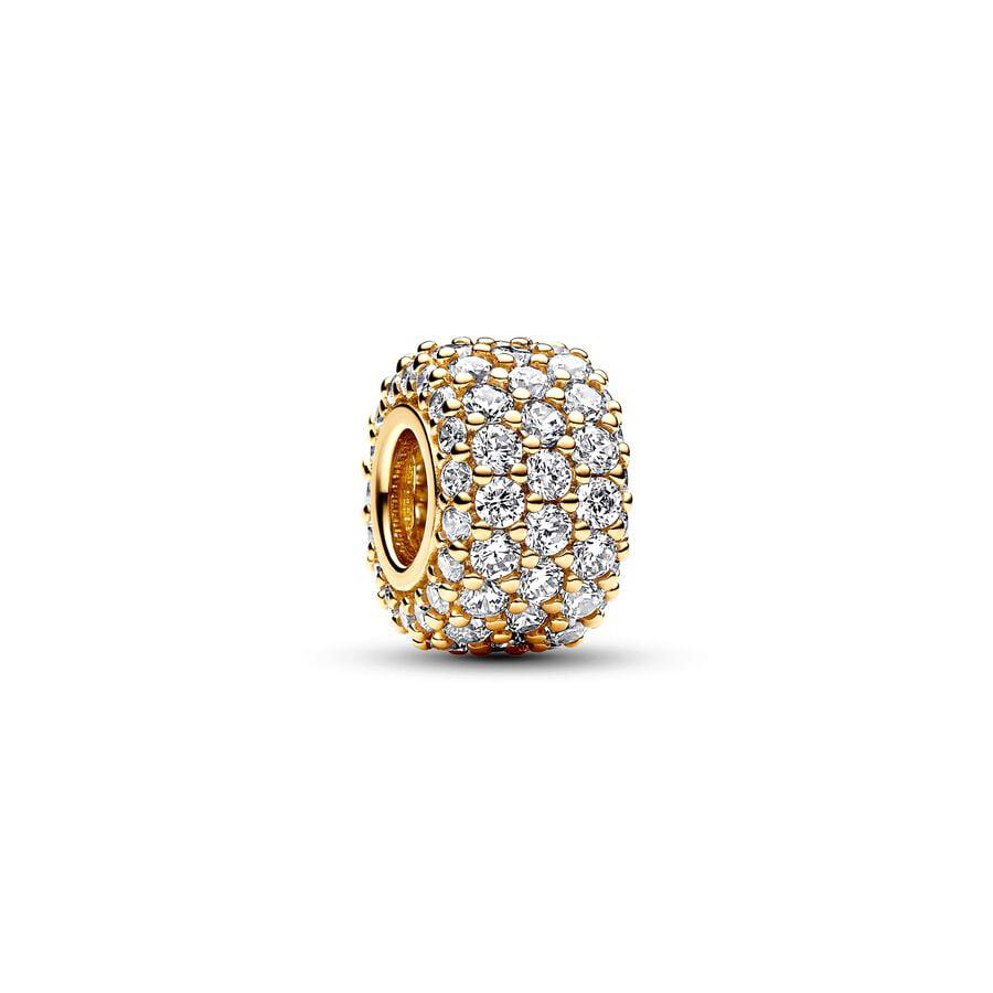 NEW DIY Sparkling Gold-Plating Serise Family Star Flower Cake Charm Bead Fit Silver European Bracelet Jewelry Gift