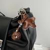 Handcraft Star Shape Keychain Accessory Hanging Pendant Stylish Faux Leather Designing Keyring for Bags and Keys