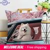 Pet Dog Print Decorative Pillowcase Bedroom Living Room Square Cushion Pillowcase