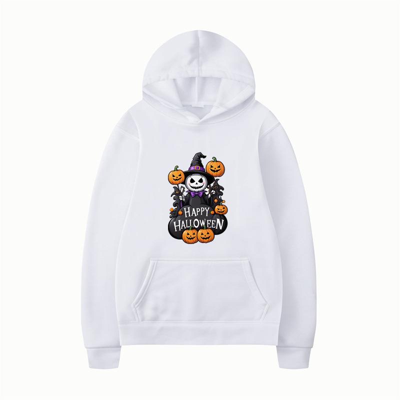 New autumn winter pumpkin themed printed long sleeved hoodie series loose casual sportswear
