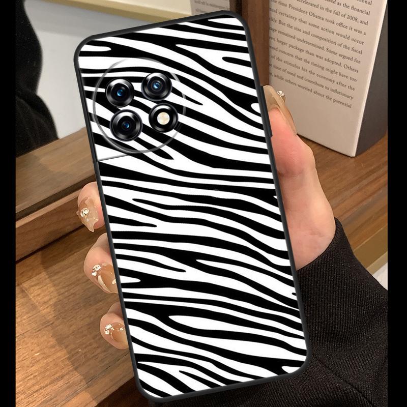 Zebra Skin Case For OnePlus Nord 5 CE 2 3 4 Lite N20 N30 OnePlus 15 R 13R 12R 10T 13T 10 11 12 13 Cover
